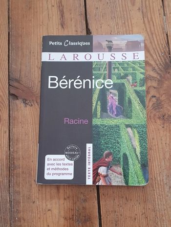 Petits classiques Larousse Bérenice Racine