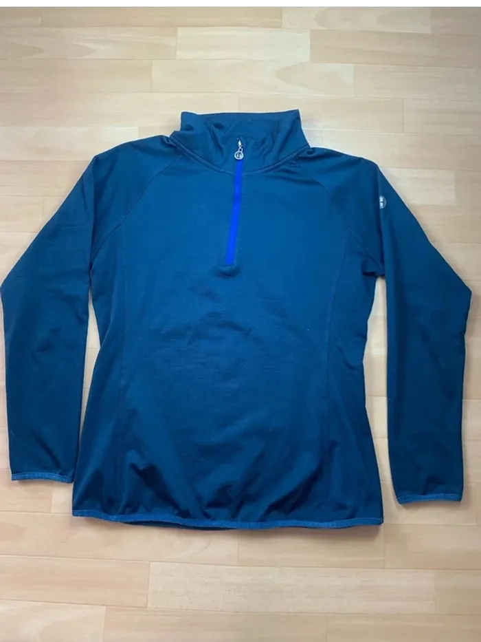 Haut technique Harcour / Polo Manches Longues – Bleu Marine – Taille L - photo numéro 2