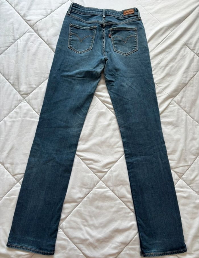 Jean levi’s bleu mi taille haute coupe slim straight droit demi curve taille S/36 L34 femme - photo numéro 14