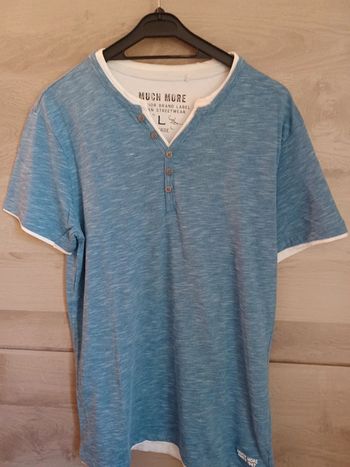 Tee shirt taille L homme Bleu much more