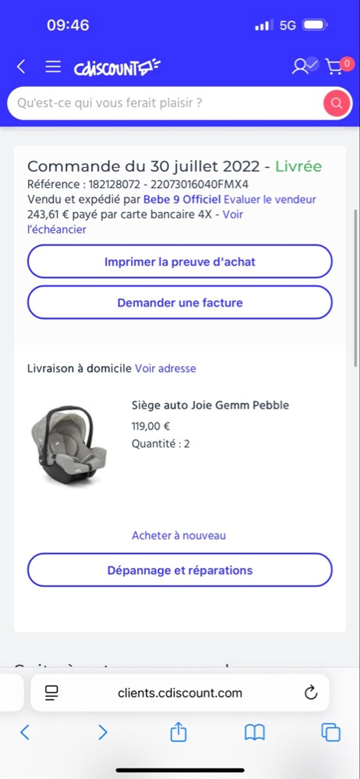 Poussette double avec 2 sièges auto - photo numéro 2