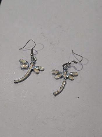 Boucle d'oreilles libellule