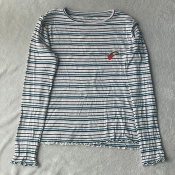 t-shirt épais à rayure fille