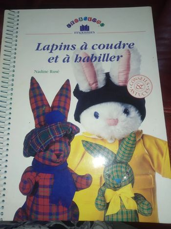 Livre Couture. Lapins a coudre et  a habiller