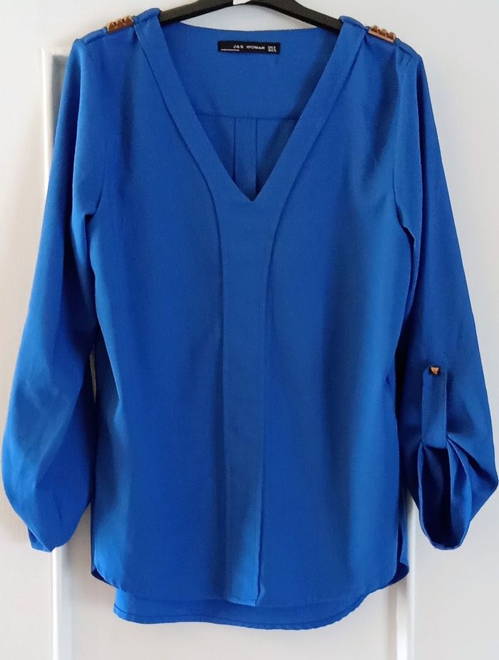 Haut femme bleu roi