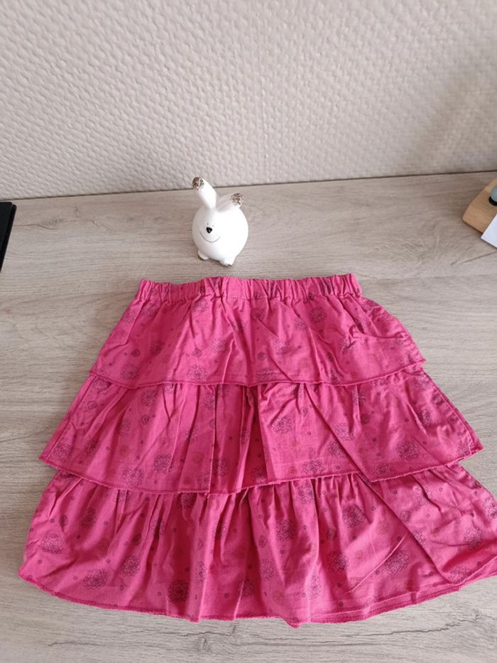 Jupe fille rose 24 mois fleurie fleurs - photo numéro 3