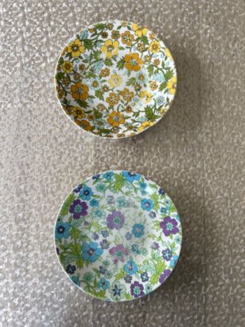 2 assiettes vintage