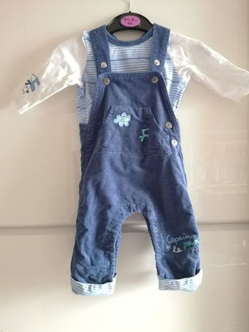 Ensemble salopette grain de blé