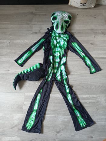 Costume dinosaure squelette
