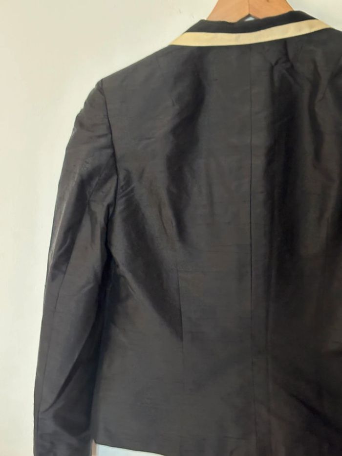 Veste de tailleur en soie sauvage taille 38 - photo numéro 7