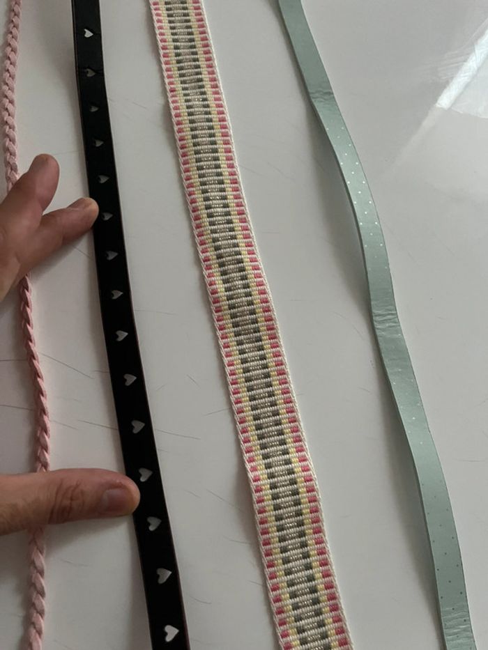 Lot 5 ceintures fille - photo numéro 3