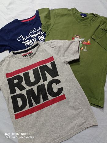 trois tee shirt  taille 8ans réf 945 C2