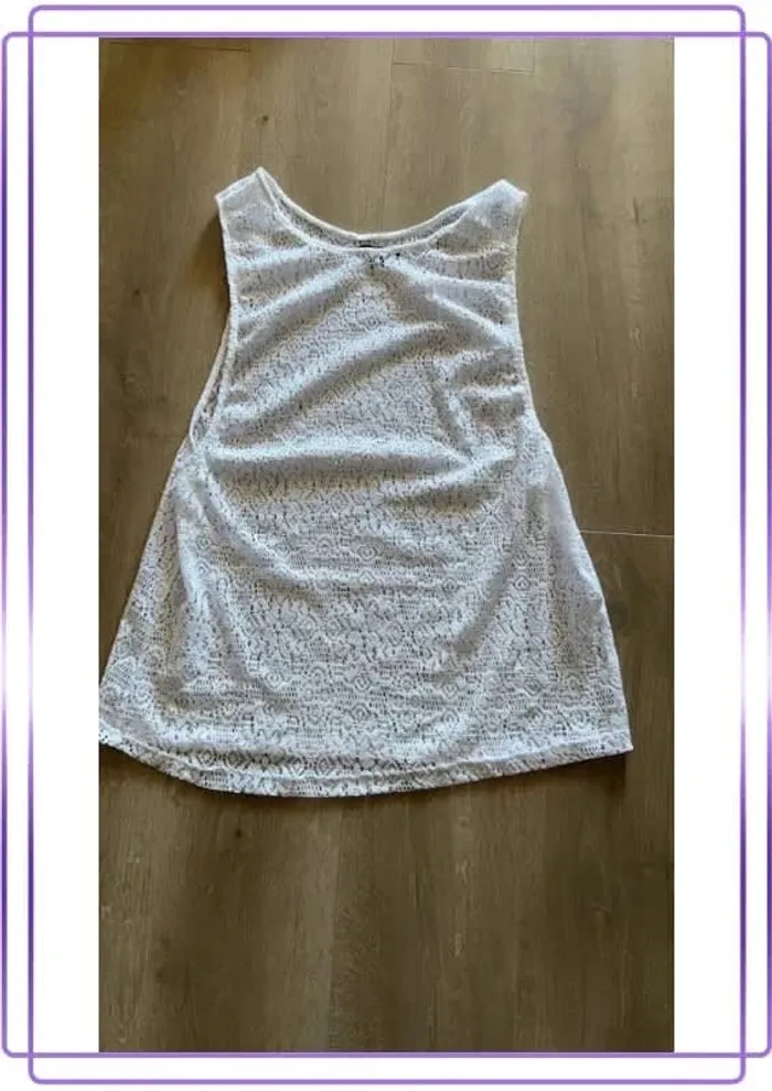 Robe de plage tunique blanche