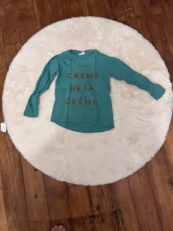 T-shirt manches longues Bimbalina - "Crème de la crème" - 5 ans (110 cm)