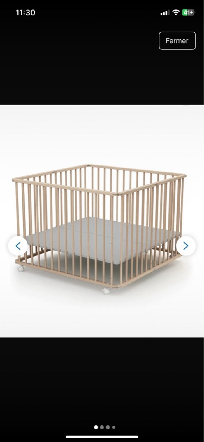 Parc en bois pliable