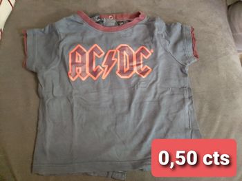 T shirt 12 mois acdc