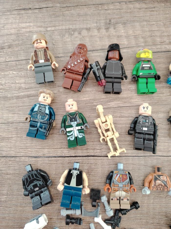 Lot vrac lego star wars figurines incomplètes accessoires armes - photo numéro 2