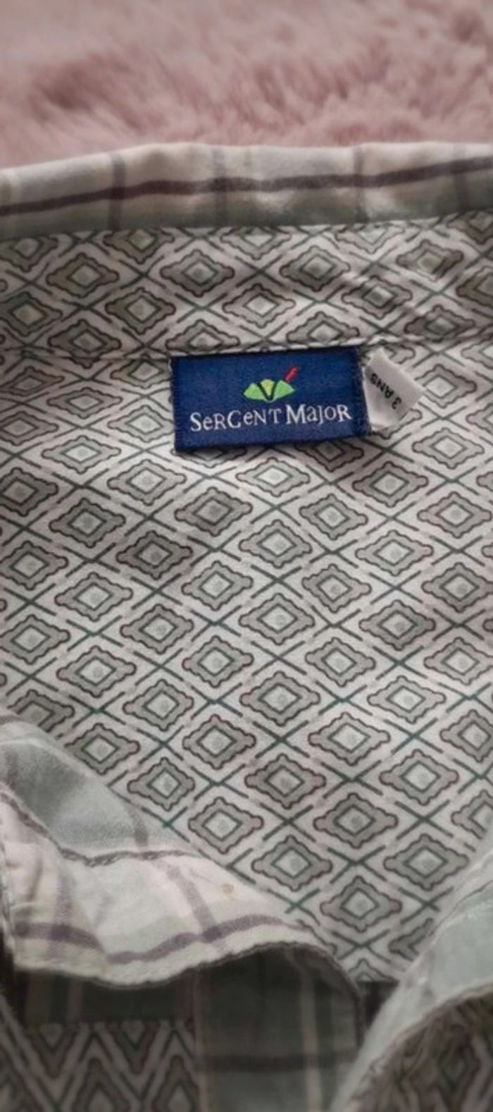 chemise manches courtes 3 ans sergent major - photo numéro 2