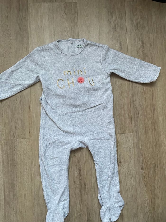 Pyjama Kiabi gris 24 moispyja