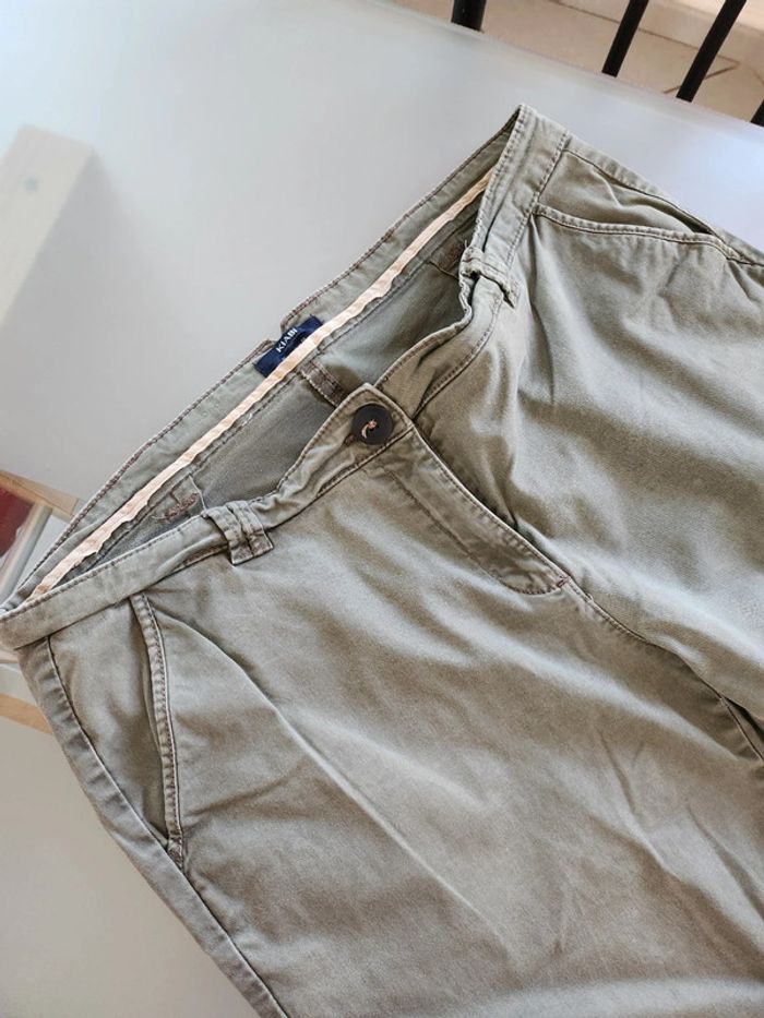Jean Regular Fit de couleur Kaki de marque Kiabi et de taille 46 - photo numéro 4