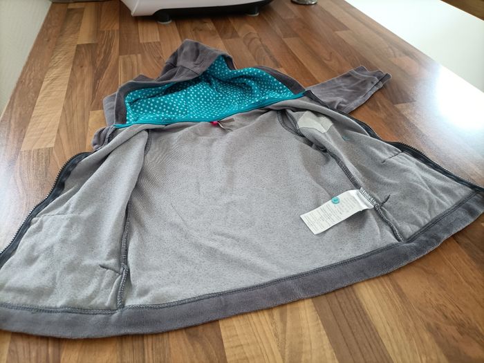 Gilet zippé orchestra 2 ans marron et turquoise - photo numéro 6