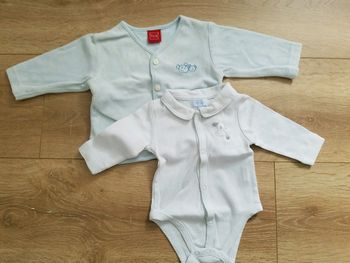 Lot body et gilet "pyjama"