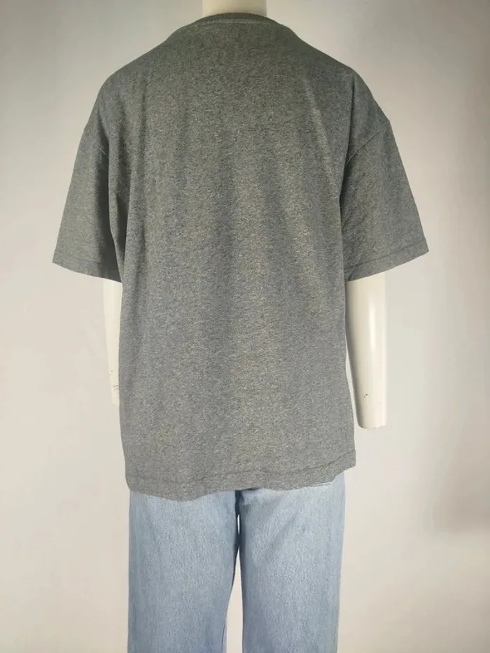 T-shirt gris Kenzo tigre brodé logo devant, coupe droite, taille XL A210 - photo numéro 6