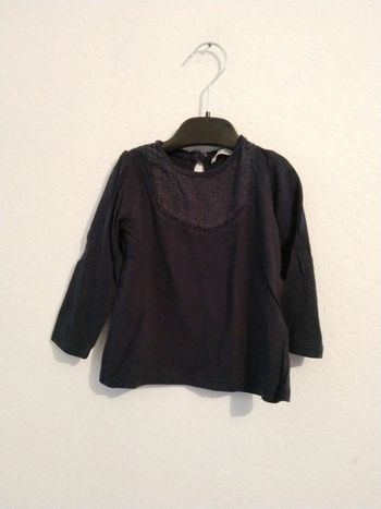 tee shirt bleu marine gémo fille 18 mois