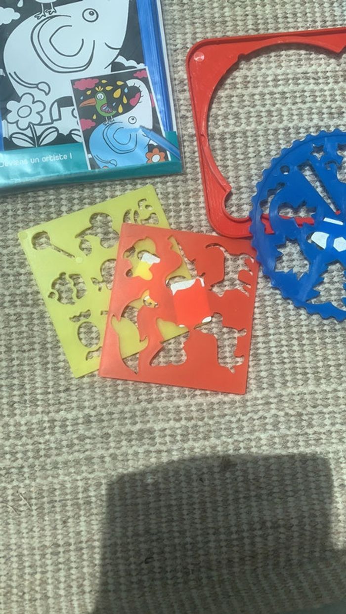 Lot loisirs créatif idéal activité familiale jeune enfant vacances dessin puzzle - photo numéro 2