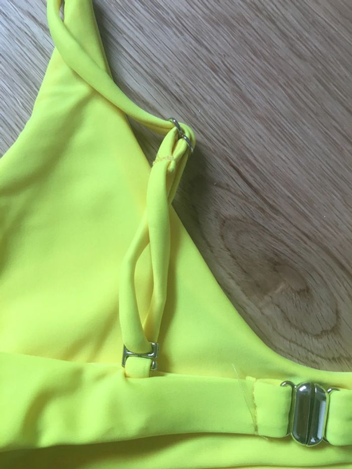 Maillot de bain deux pièces jaune vert jungle - photo numéro 5
