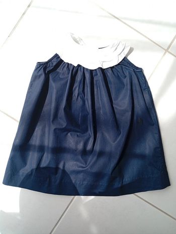 Robe bleue marine Jacadi taille 12 mois