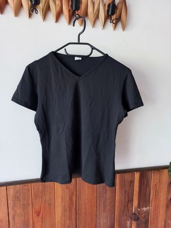 Tee-shirt noir polyamide