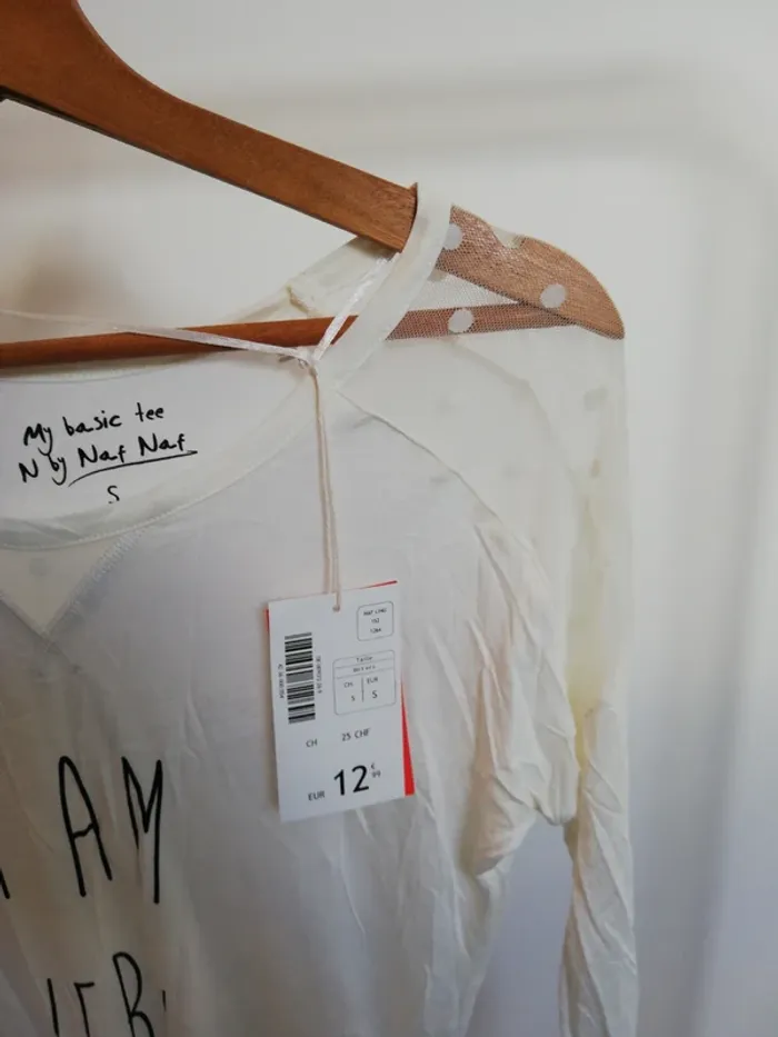 Tshirt leger Nafnaf taille S NEUF - photo numéro 4