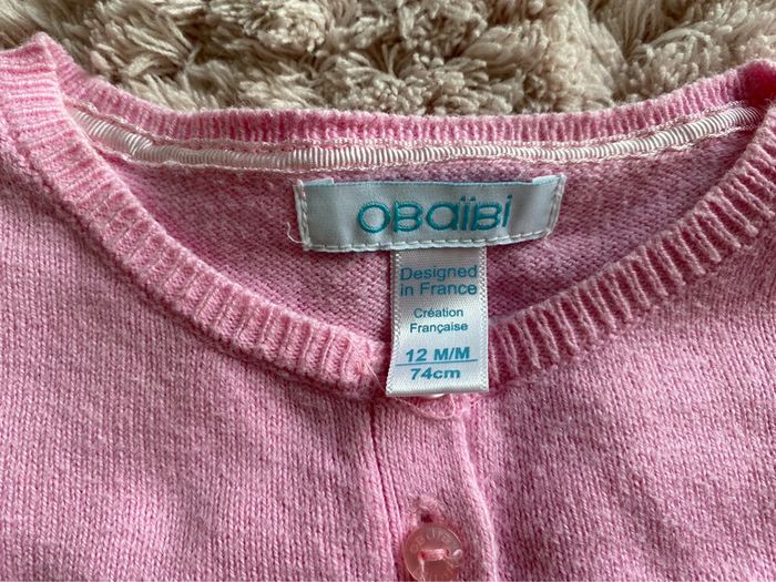 Lot de 3 gilets Gémo et Obaïbi 12 mois - photo numéro 6