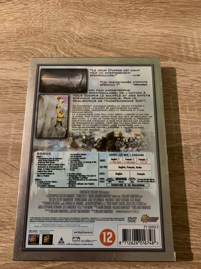 DVD le jour d’après édition spéciale 2 dvds - photo numéro 2