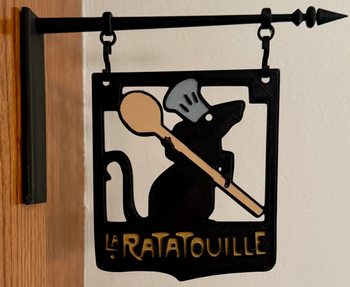 Enseigne décorative La Ratatouille – Style bistrot / cuisine