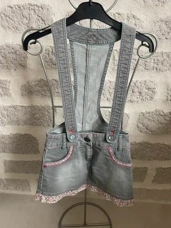Jupe jeans salopette fille 6 ans