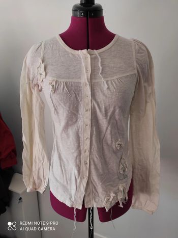 T shirt boutonné cop copine T1 neuf