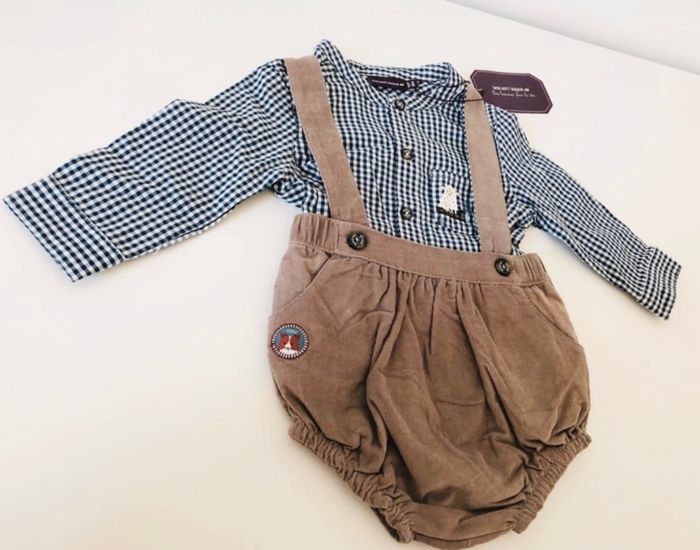 Ensemble salopette bloomer et chemise - photo numéro 3