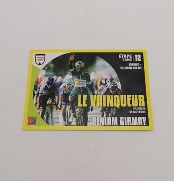 Panini sticker Tour de France 2024 n° T12 Biniam Girmay.