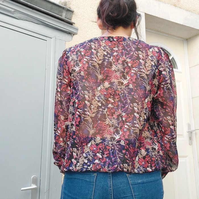 Blouse en voile fleurie XL - photo numéro 3