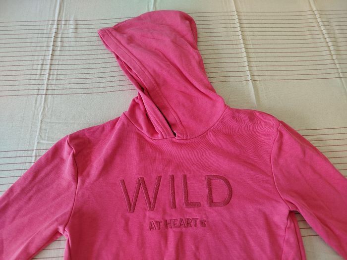 Sweat à capuche rose Okaïdi 8 ans - photo numéro 2