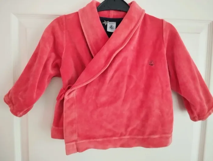 * Manteau chaud rouge T3A Petit Bateau - photo numéro 2