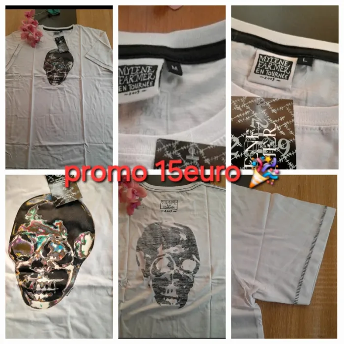 Tee-shirt mylène farmer neuf en tournée 2009 M L