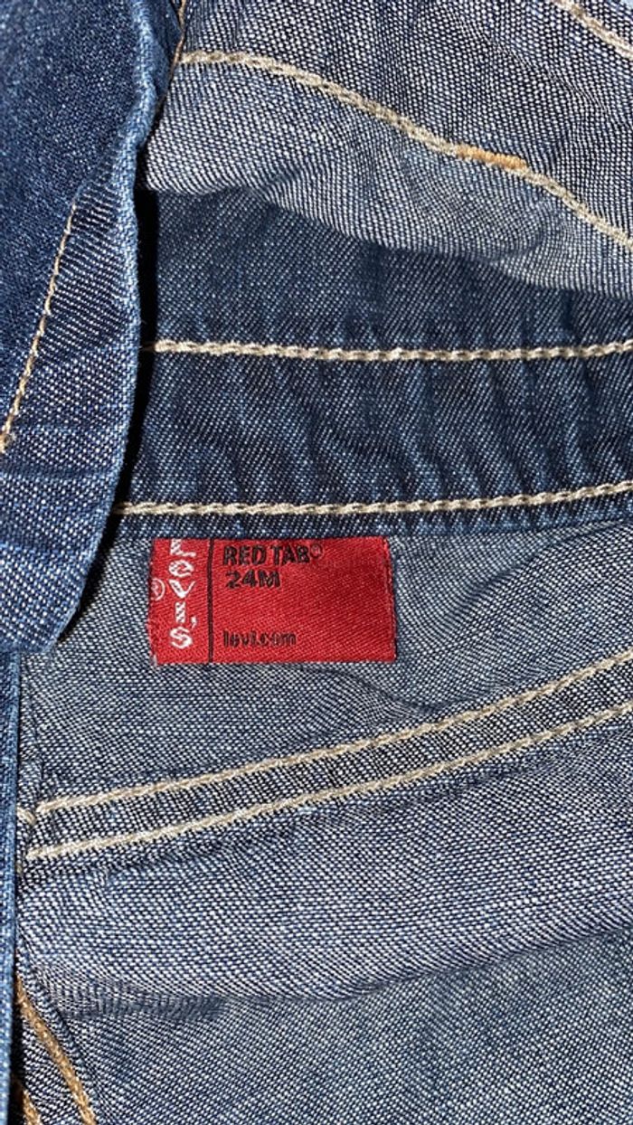 24 mois - taille grand ! Robe levis jeans souple réglable - photo numéro 4