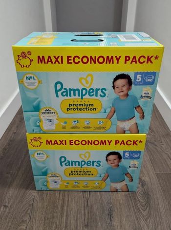 2 cartons couches Pampers taille 5 premium 🌹 ENVOI RAPIDE