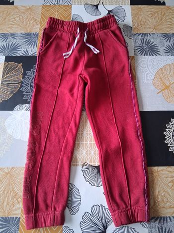 Pantalon de jogging fille rouge 5 ans