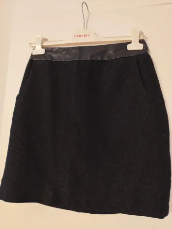 Jupe noire irisée camaïeu