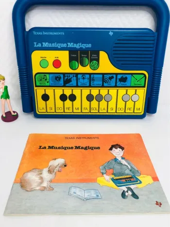 Texas Instruments - La musique magique avec livre jouet vintage année 80