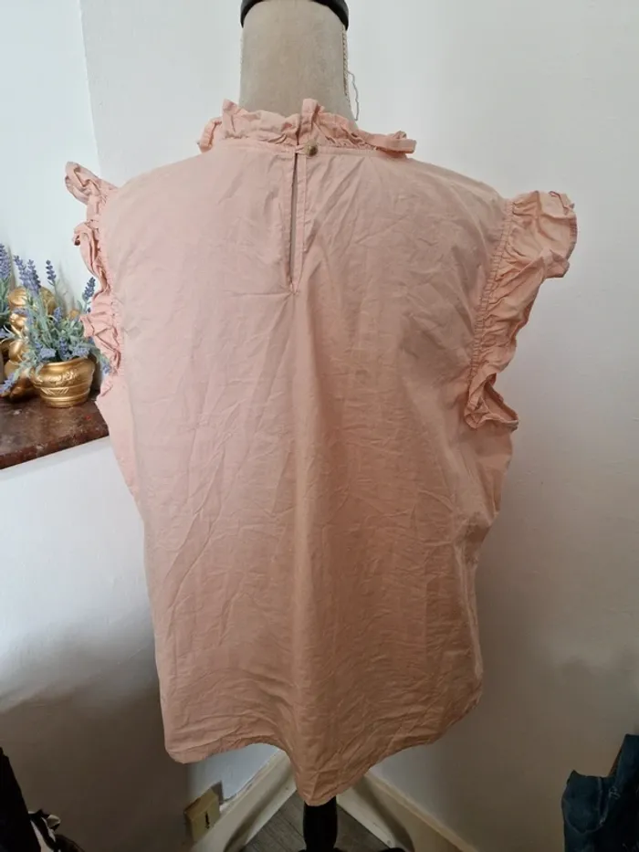 Blouse sans manche rose froufrou primark - photo numéro 2